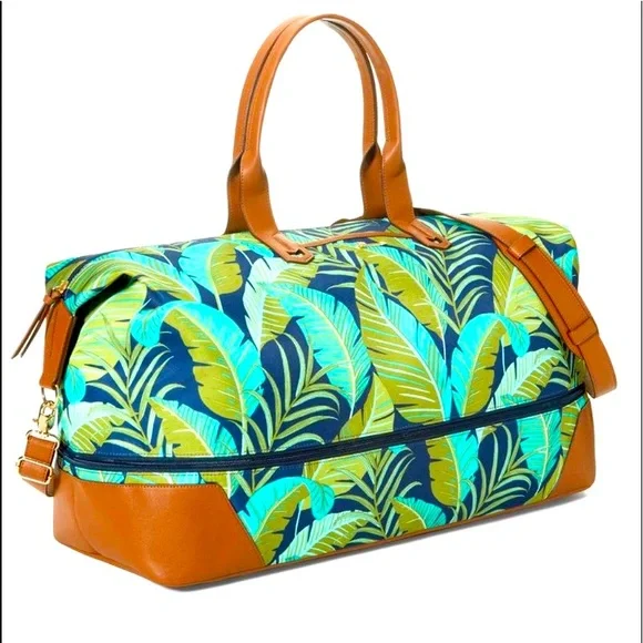 Stella Dot Tropical Paradise Expandable Vacay Bag Weekender Travel